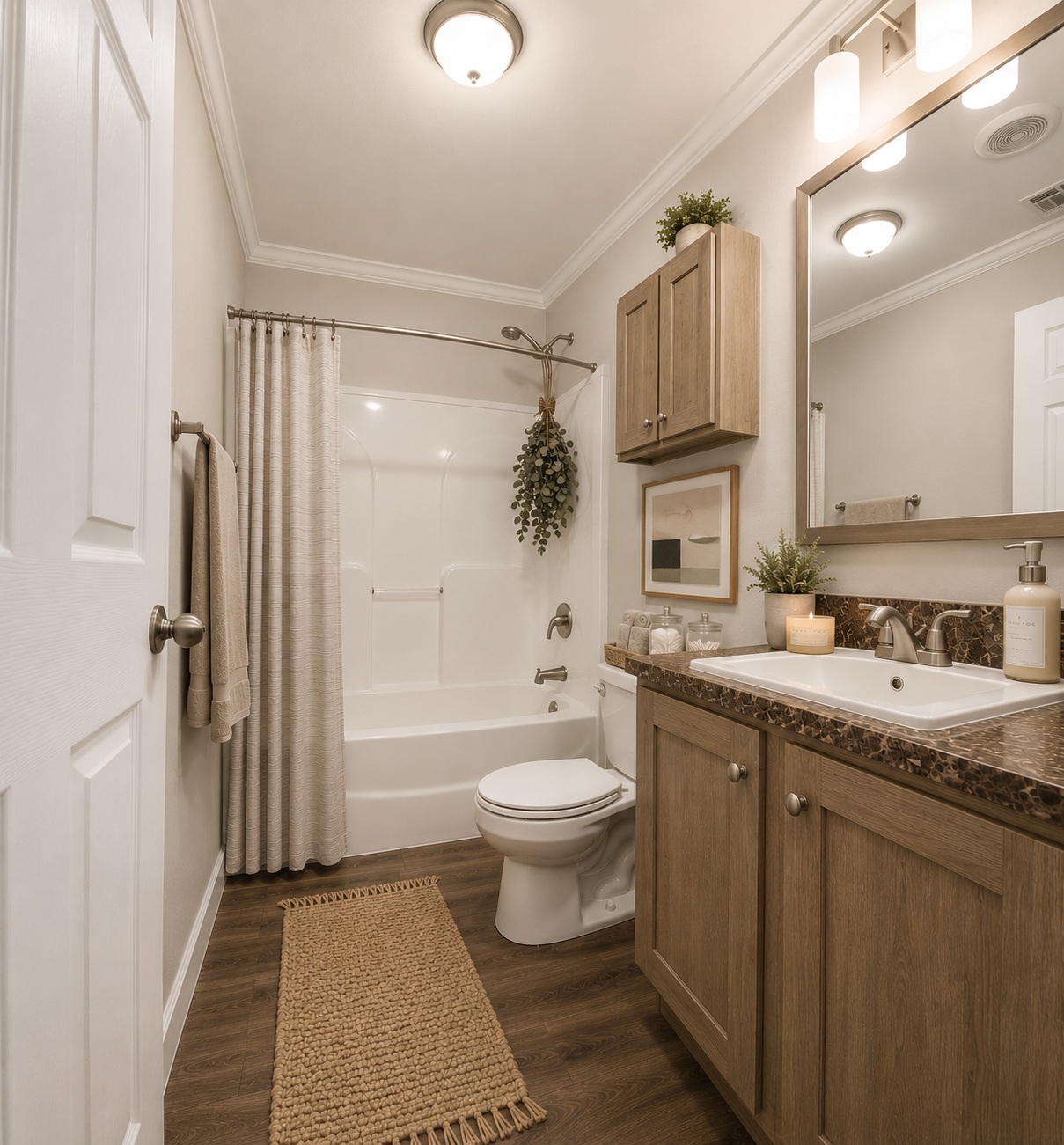 hall bath Natural Light, Open Spaces & Contemporary Living.