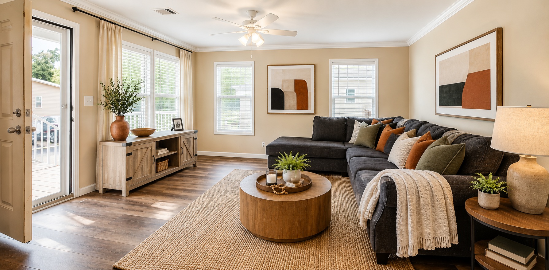 living room Natural Light, Open Spaces & Contemporary Living.