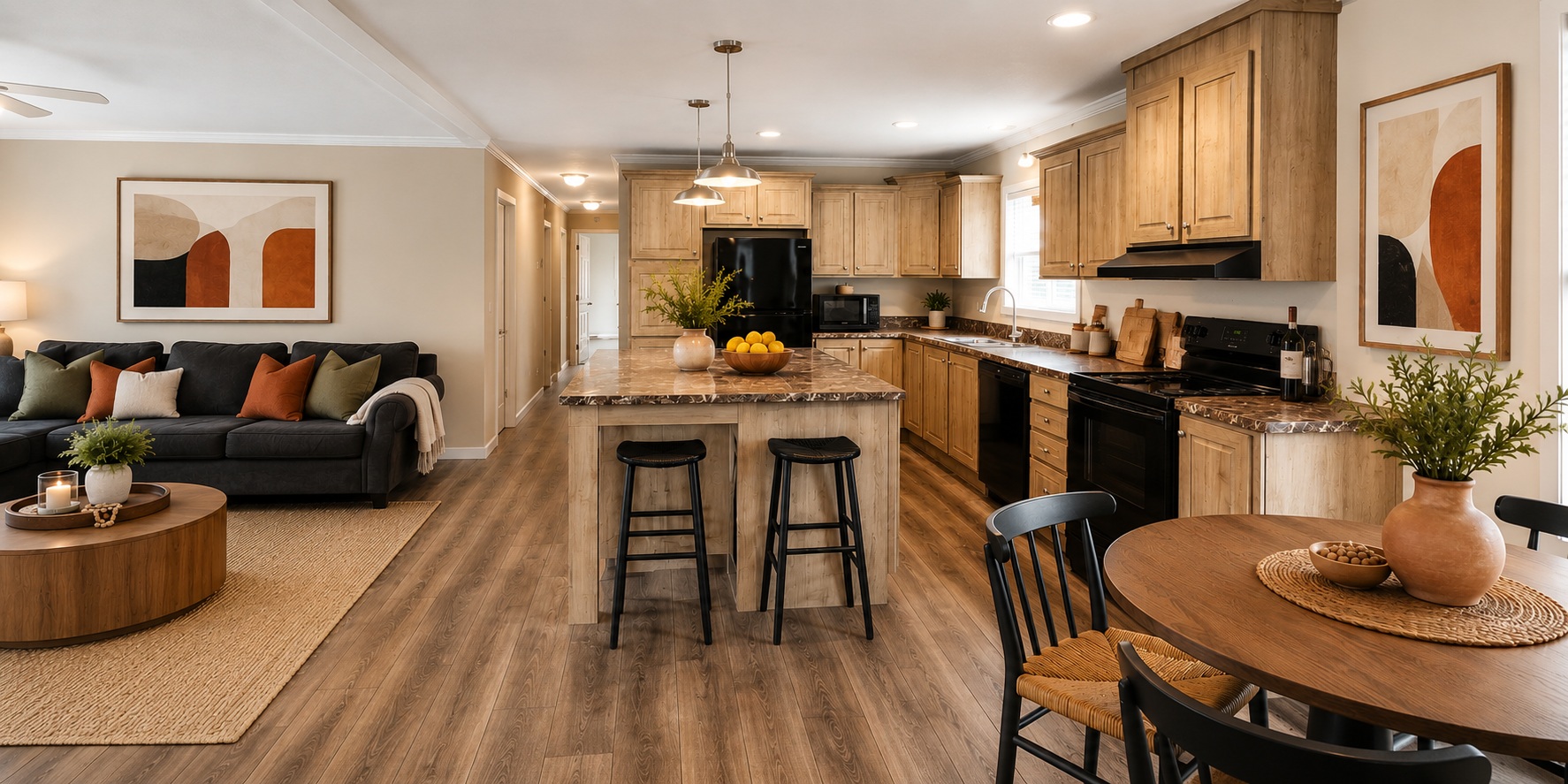 lr and kitchen Natural Light, Open Spaces & Contemporary Living.
